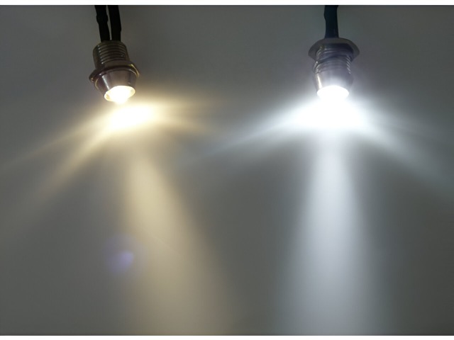 Comparison between white and warm white Mini LED Screw Light